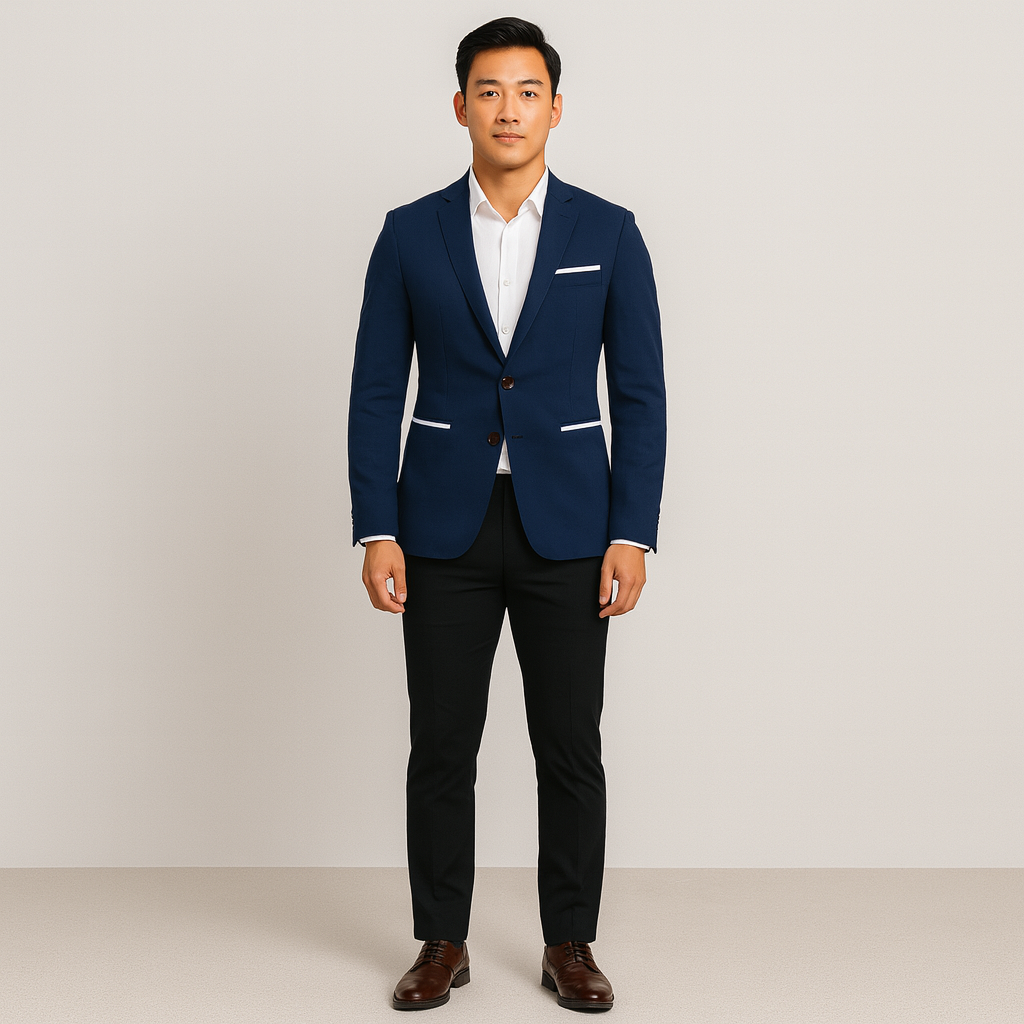 Felippe – Casual Mannenblazer – Polyester – Multiseizoen