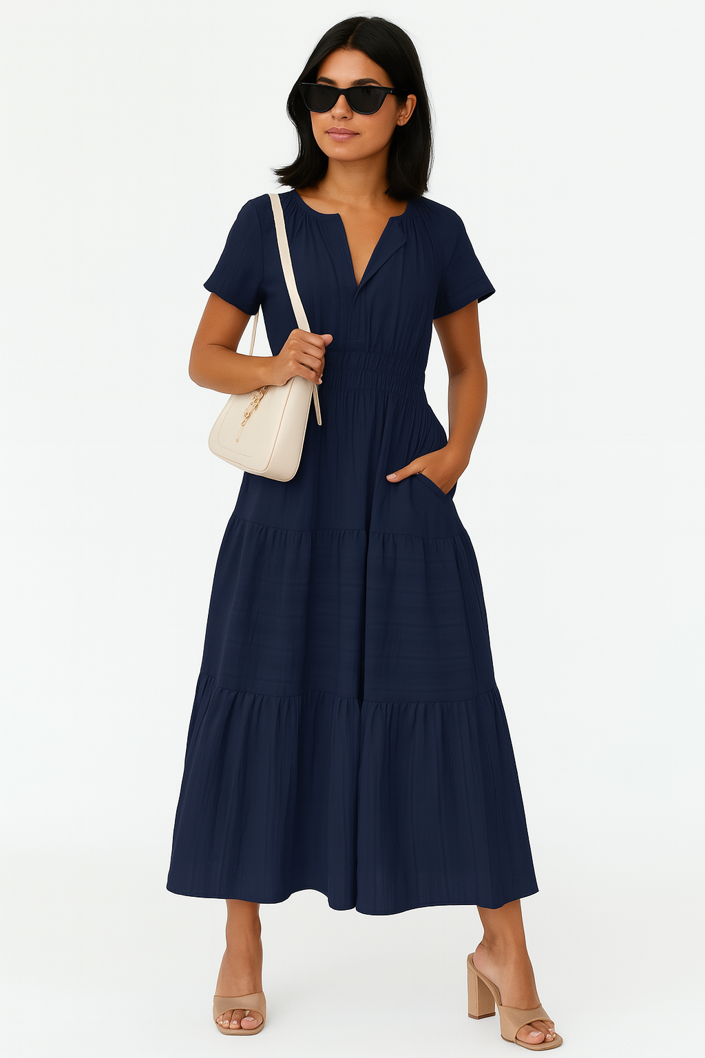 Hanna-Elegante Boho VR-Jurk