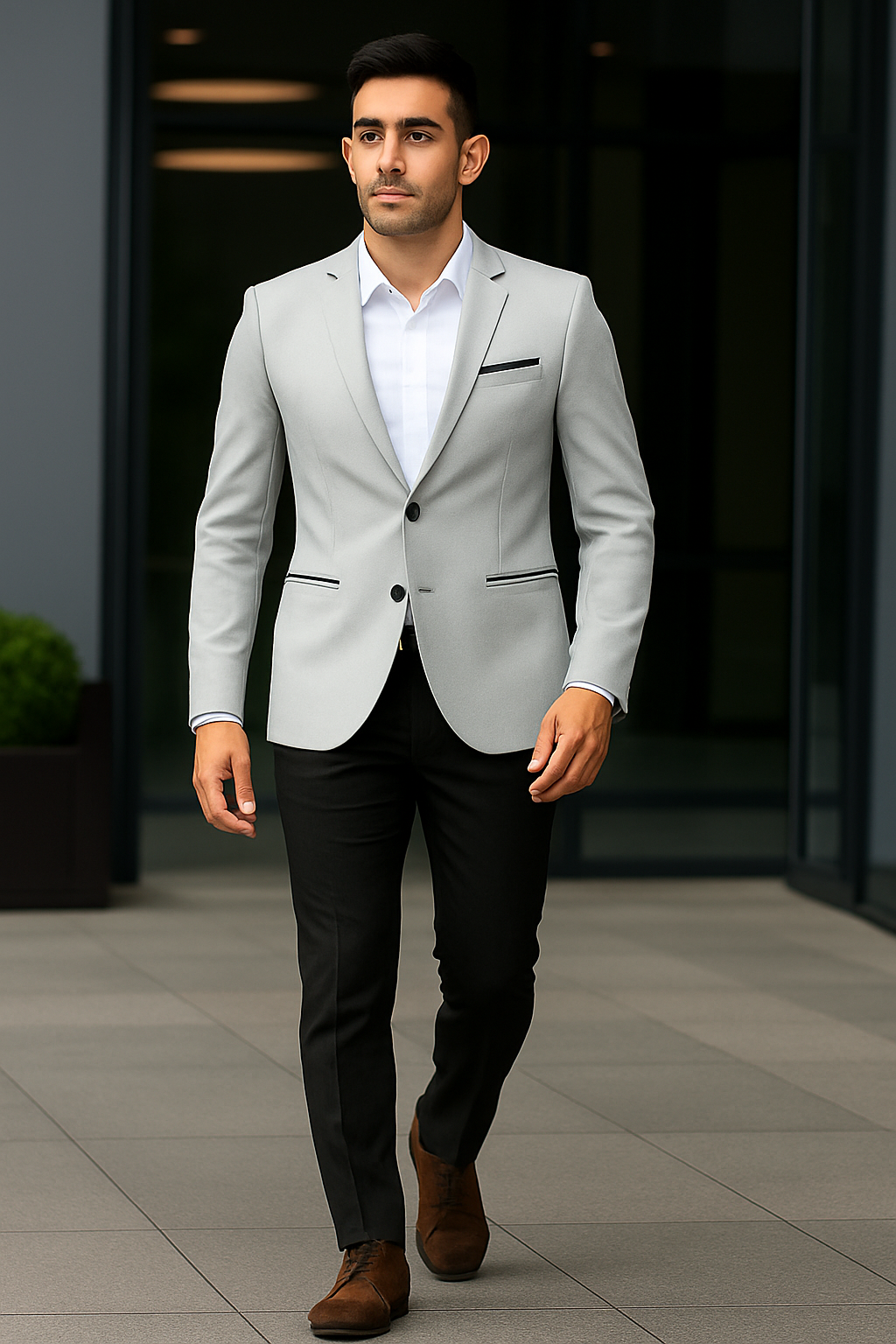 Felippe – Casual Mannenblazer – Polyester – Multiseizoen